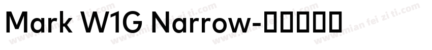 Mark W1G Narrow字体转换